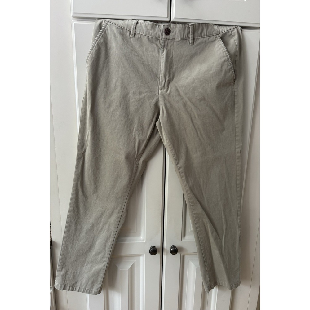 Weatherproof Vintage Pants Regular Fit Mens 34x29 Beige‎ Khaki Stretch 4 Pocket